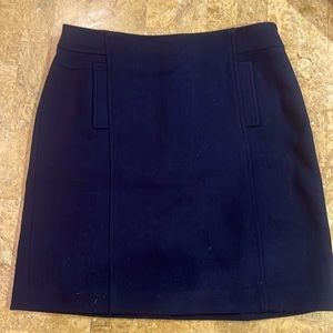 Talbots Navy wool skirt. Fully lined. NWT.